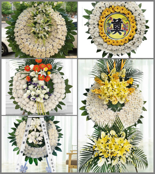广东梅州市五华县龙村镇大梧村花圈速递